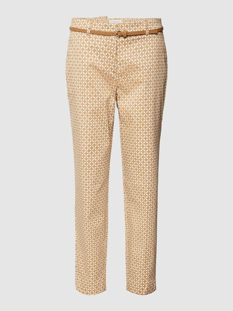 Christian Berg Woman Regular fit stoffen broek met all-over motief