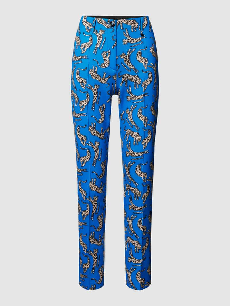 Marc Cain Stoffen broek met all-over print, model 'REMIX'