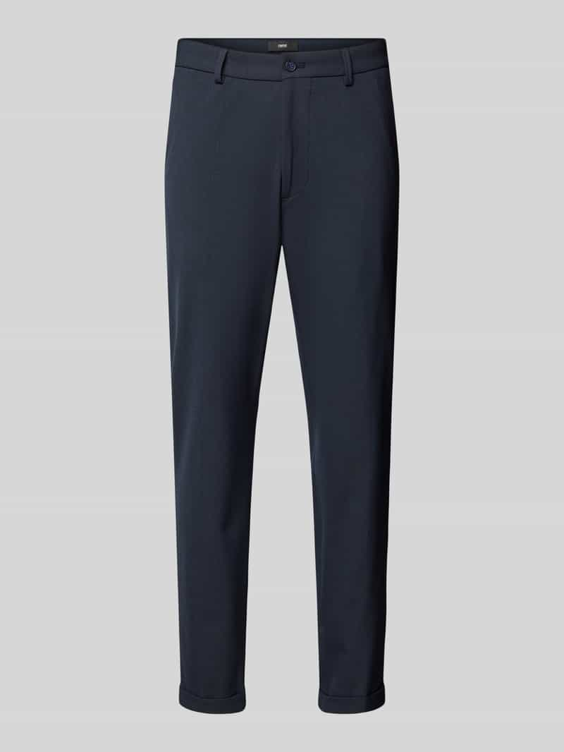 CINQUE Tapered fit stoffen broek met ceintuurlussen, model 'CIBODO'