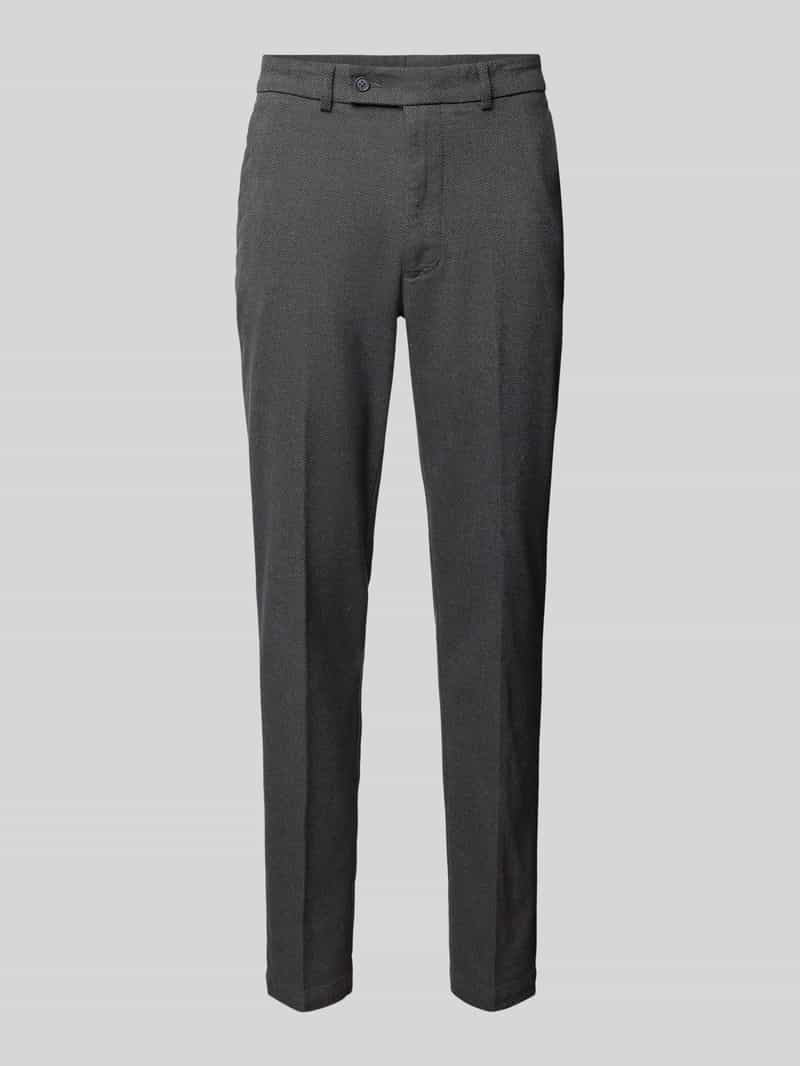 CINQUE Slim fit stoffen broek met persplooien, model 'BRAVO'