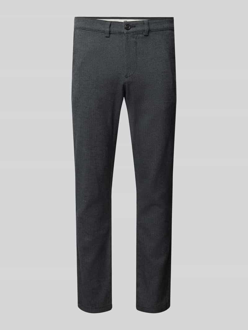 Selected Homme Slim fit stoffen broek met riemlussen, model 'MILES'