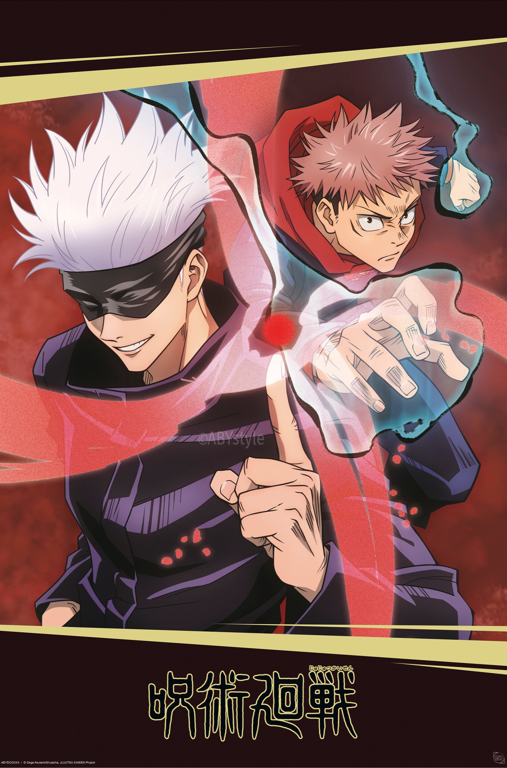 ABYstyle Poster Jujutsu Kaisen Itadori and Gojo 61x91,5cm