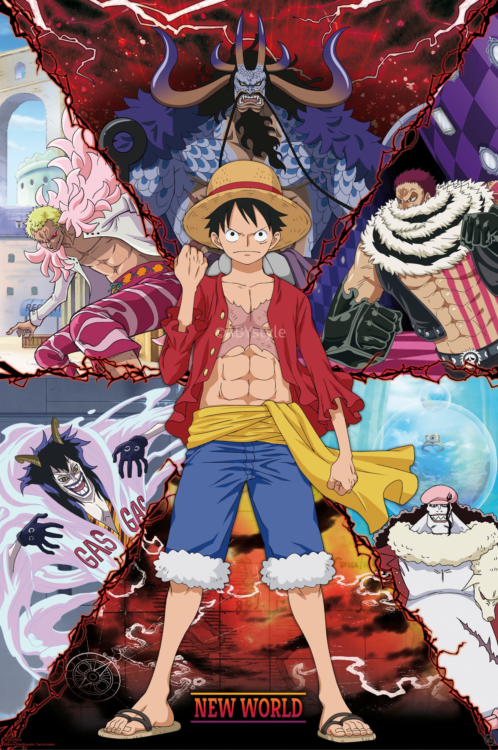 ABYstyle Poster One Piece Luffy vs New World 91,5x61cm