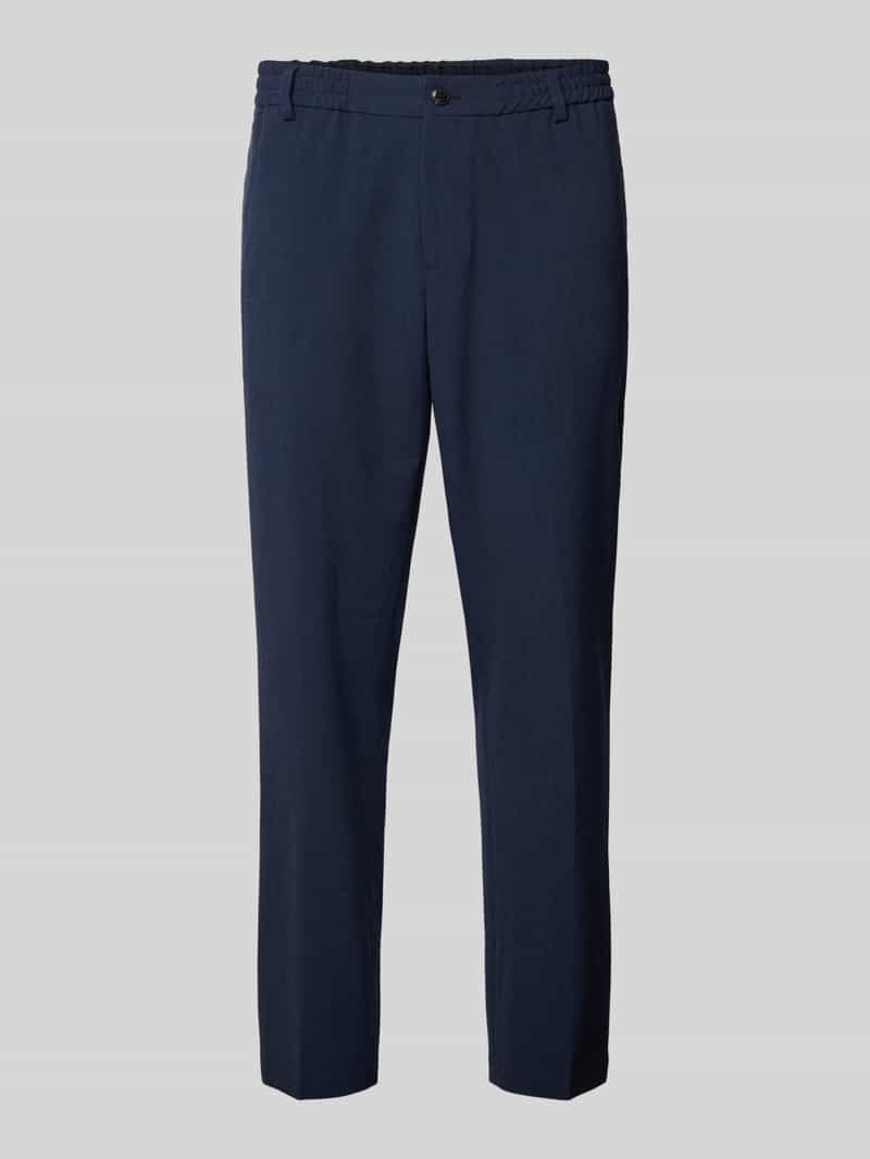 Scotch & Soda Slim fit broek met knoop- en ritssluiting