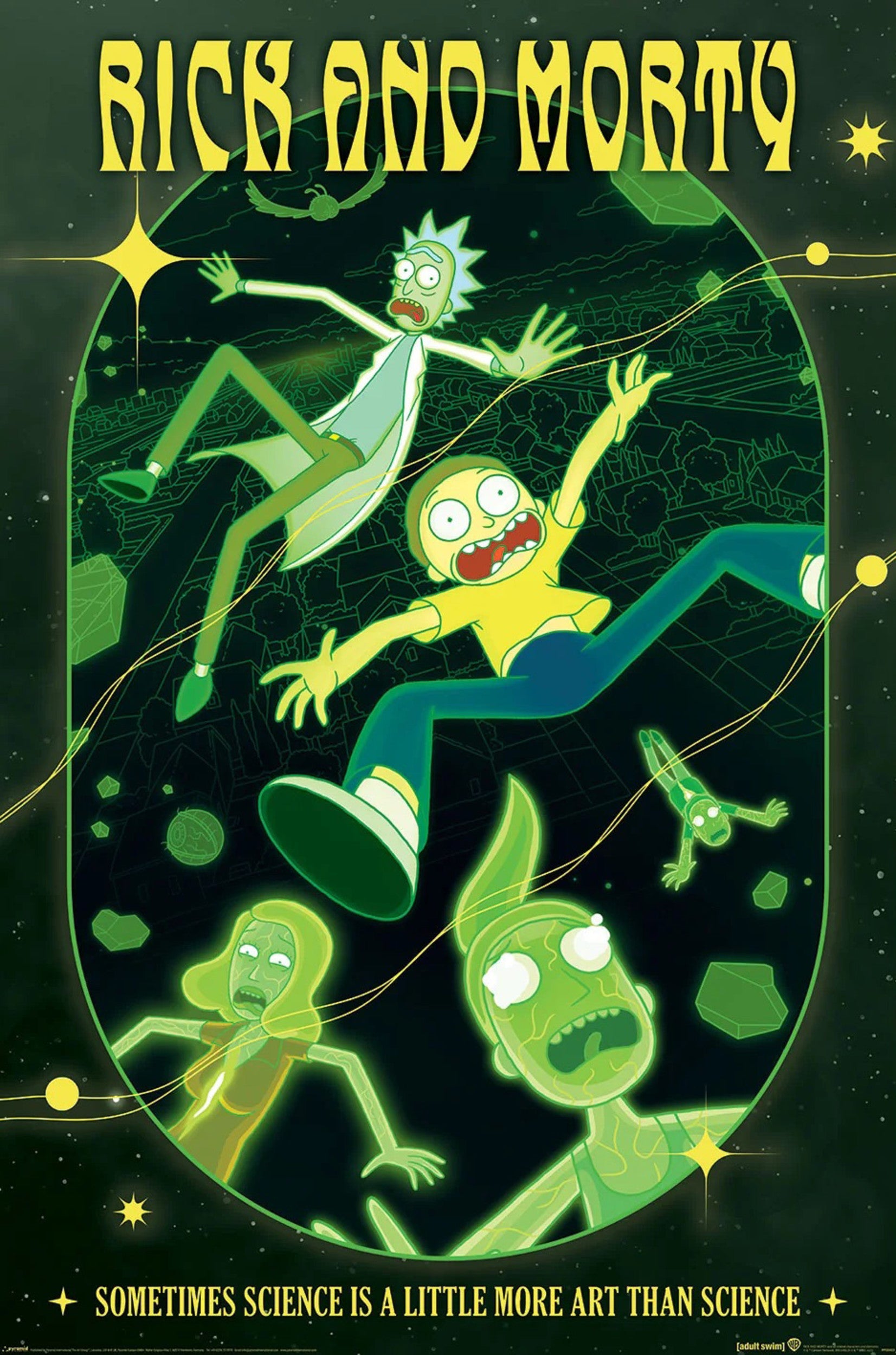 Pyramid Poster Rick and Morty Rave Rickrival 61x91,5cm