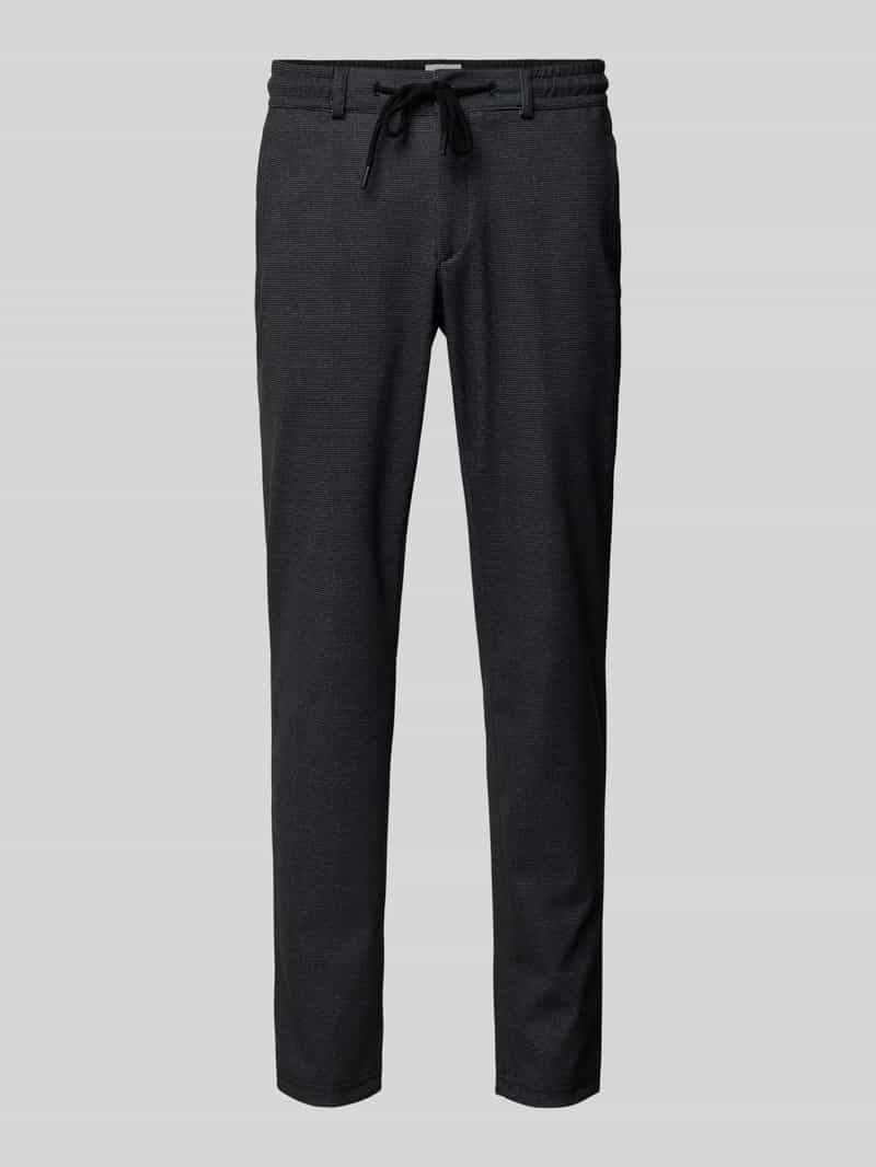 BRAX Regular fit broek met tunnelkoord en viscose, model 'PHIL'