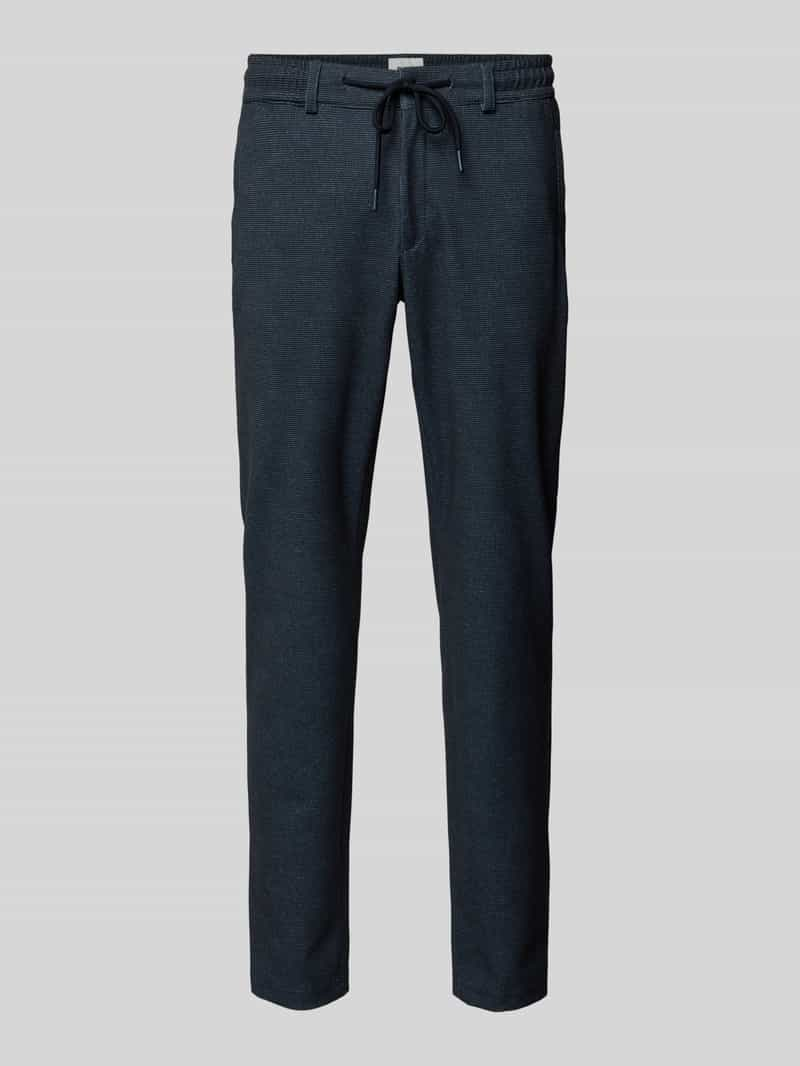 BRAX Regular fit broek met tunnelkoord en viscose, model 'PHIL'