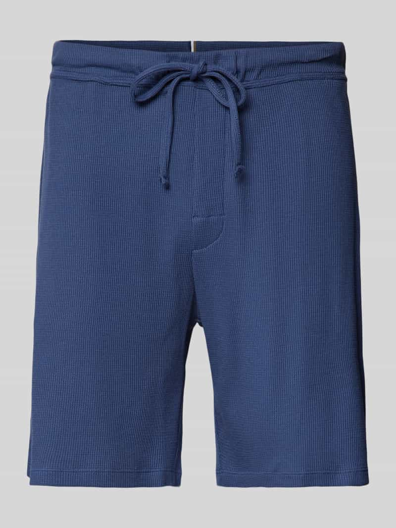 Christian Berg Men Regular fit sweatshorts met structuurmotief