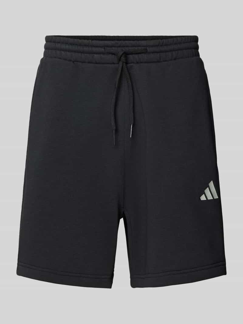 ADIDAS SPORTSWEAR Sweatshorts met viscose en labelprint