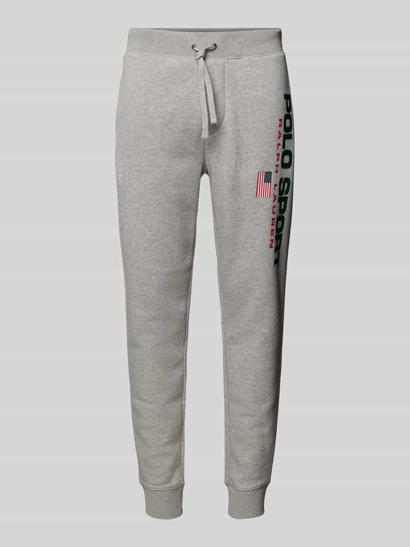 Polo Sport Slim fit sweatpants met labelprint