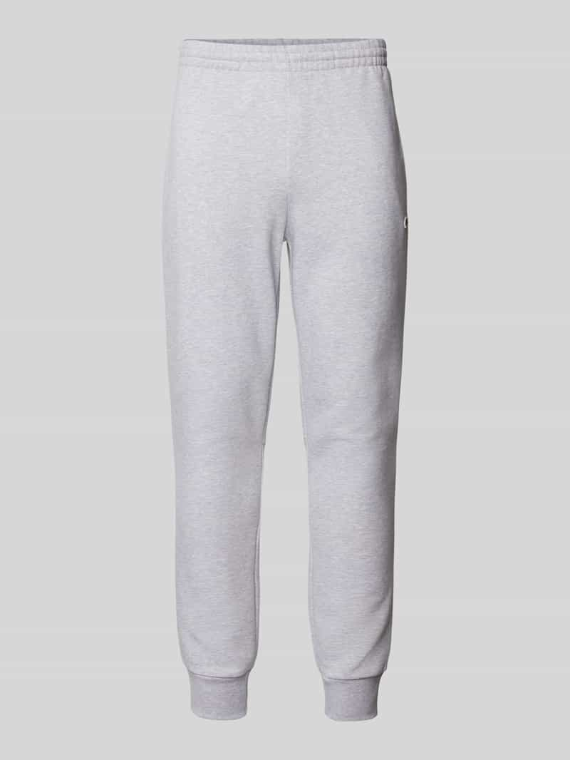 Lacoste Slim fit sweatpants met logopatch