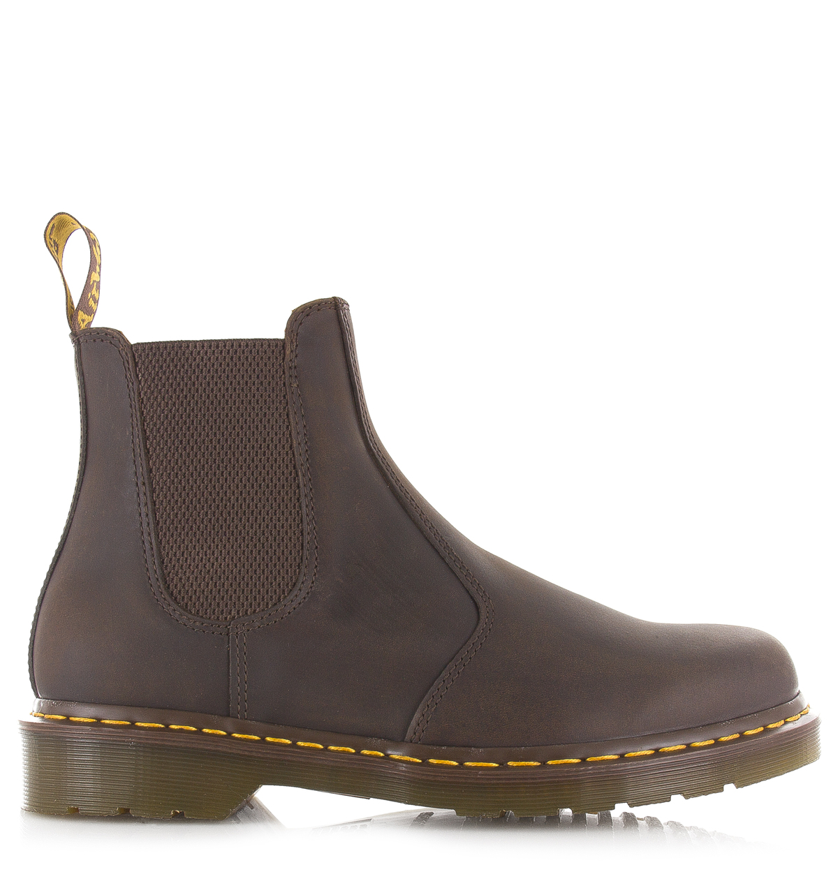 Dr martens 2976 YS Dark Brown Crazy Horse Bruin Leer Chelsea boots Heren