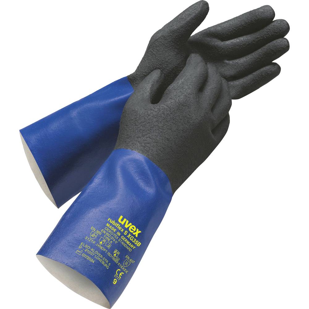 Uvex 6055711 rubiflex S XG35B Chemicaliënhandschoen Maat (handschoen): 11 1 paar