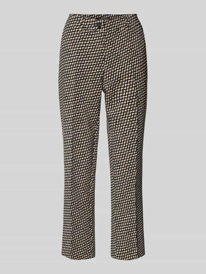 Betty Barclay Regular fit stoffen broek met riemlussen