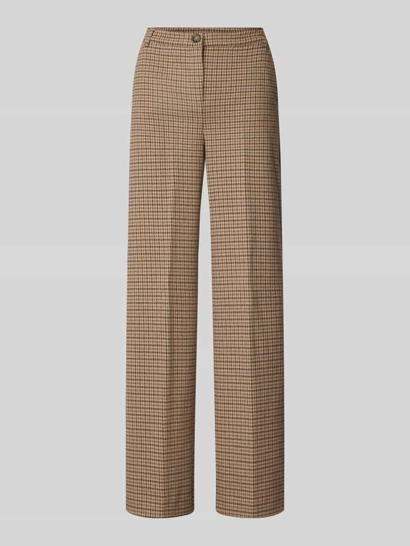 Weekend Max Mara Straight fit stoffen broek met persplooien, model 'PANETTO'