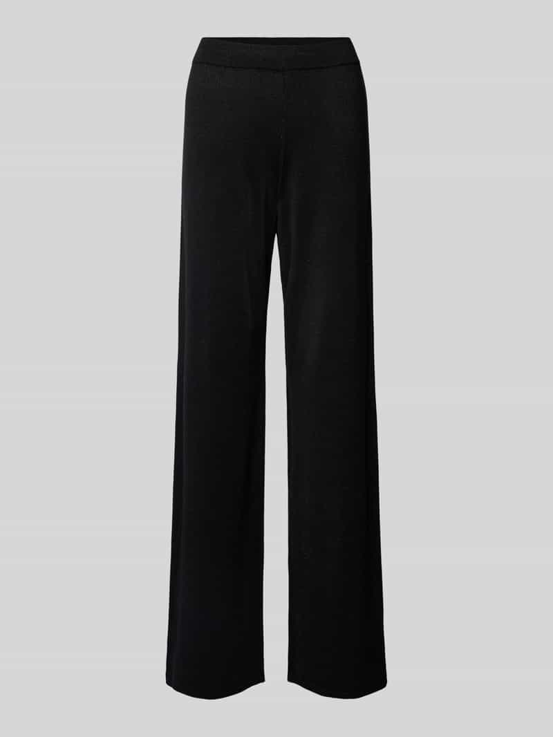 Vero Moda Wide leg gebreide broek met elastische band, model 'NALINA'