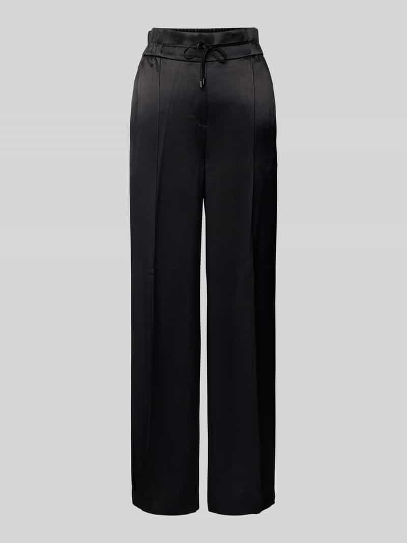 Comma Wide leg broek met elastische band