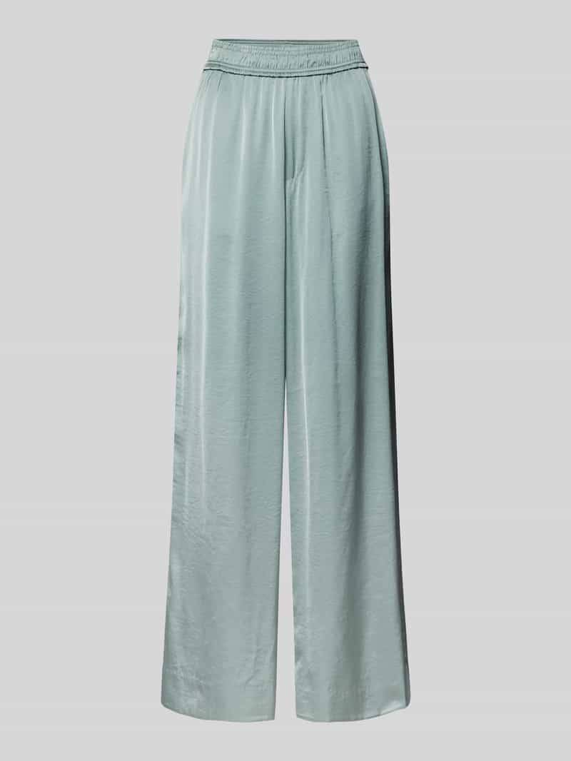 MbyM Wide leg stoffen broek in kreuklook, model 'Asaka'