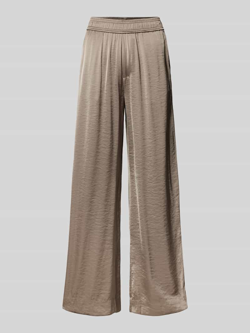 MbyM Wide leg stoffen broek in kreuklook, model 'Asaka'