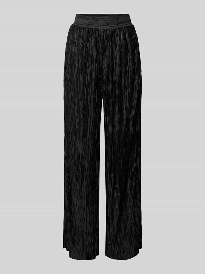 MbyM Wide leg stoffen broek met structuurmotief, model 'Asaka'