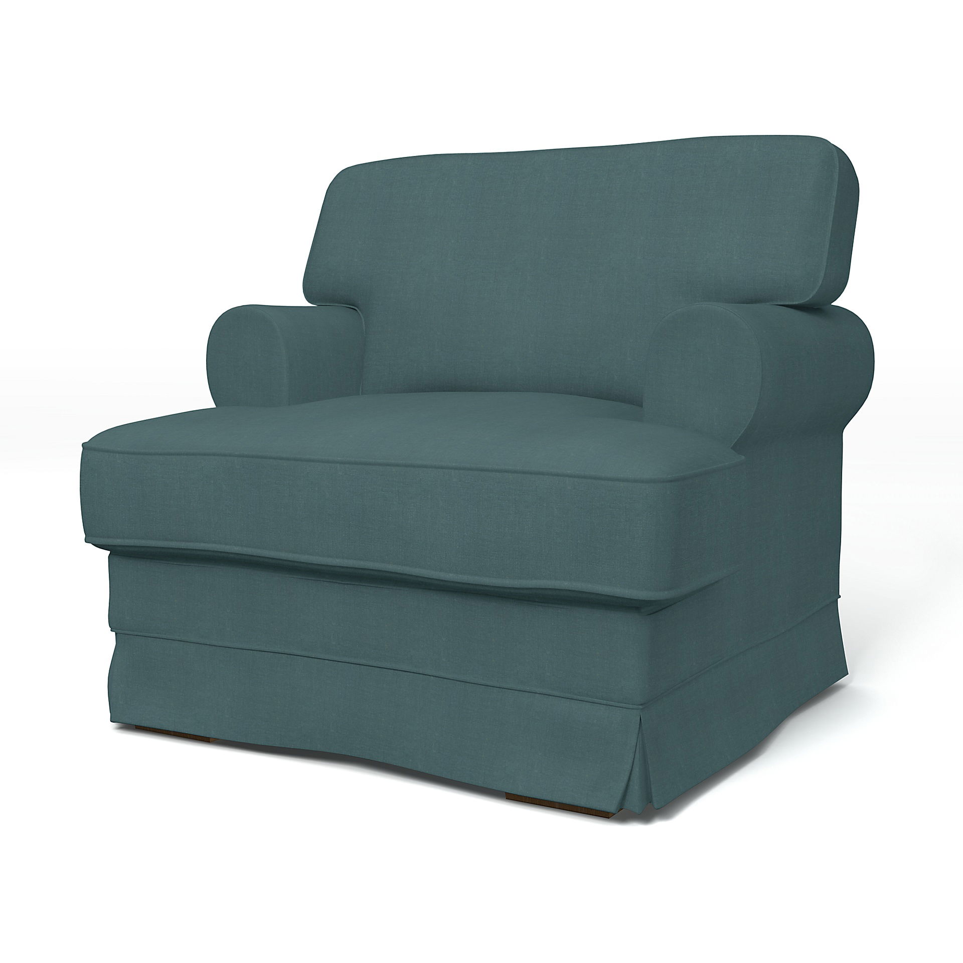 Bemz IKEA - Hoes voor fauteuil Ekeskog, Slate Blue, Linnen