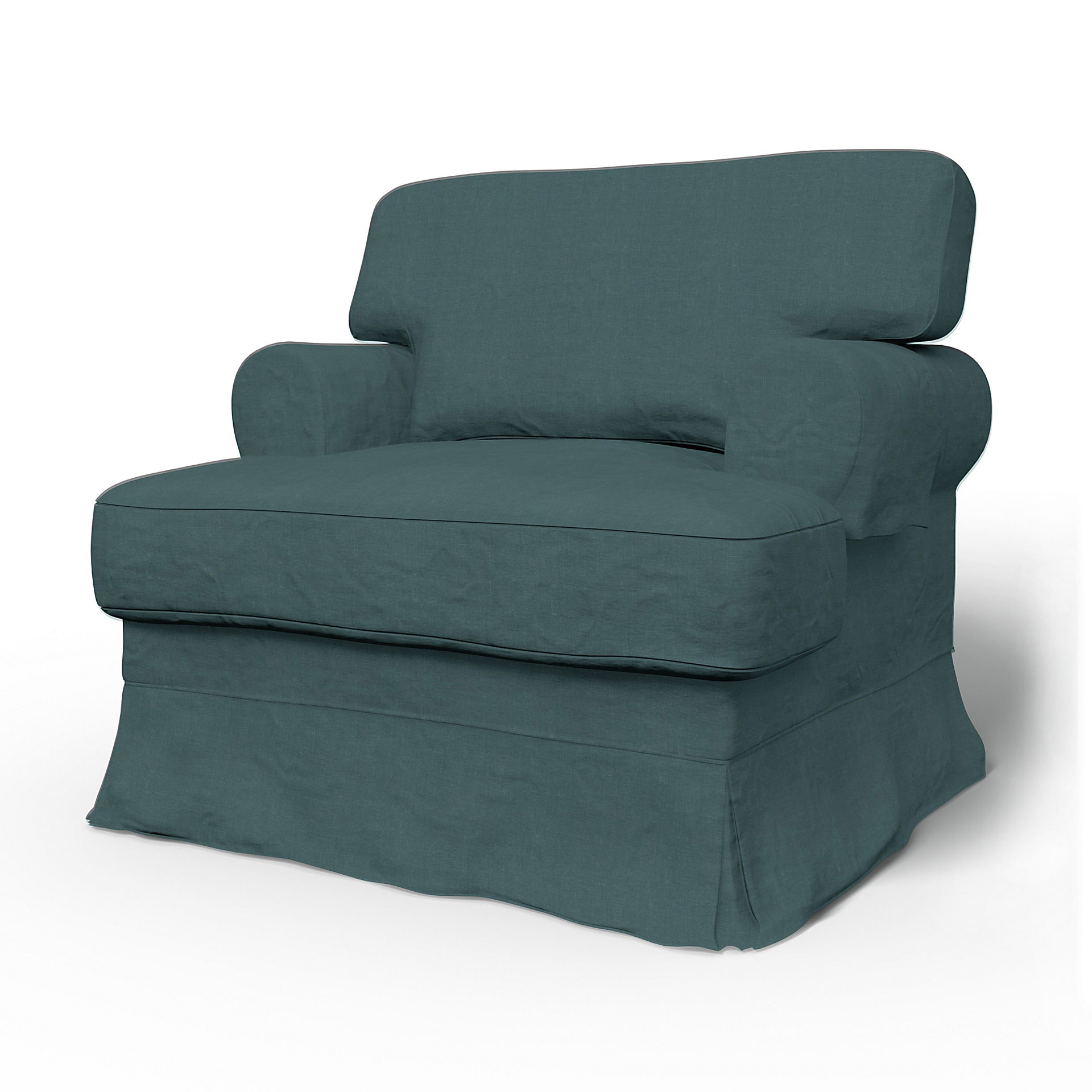 Bemz IKEA - Hoes voor fauteuil Ekeskog, Slate Blue, Linnen