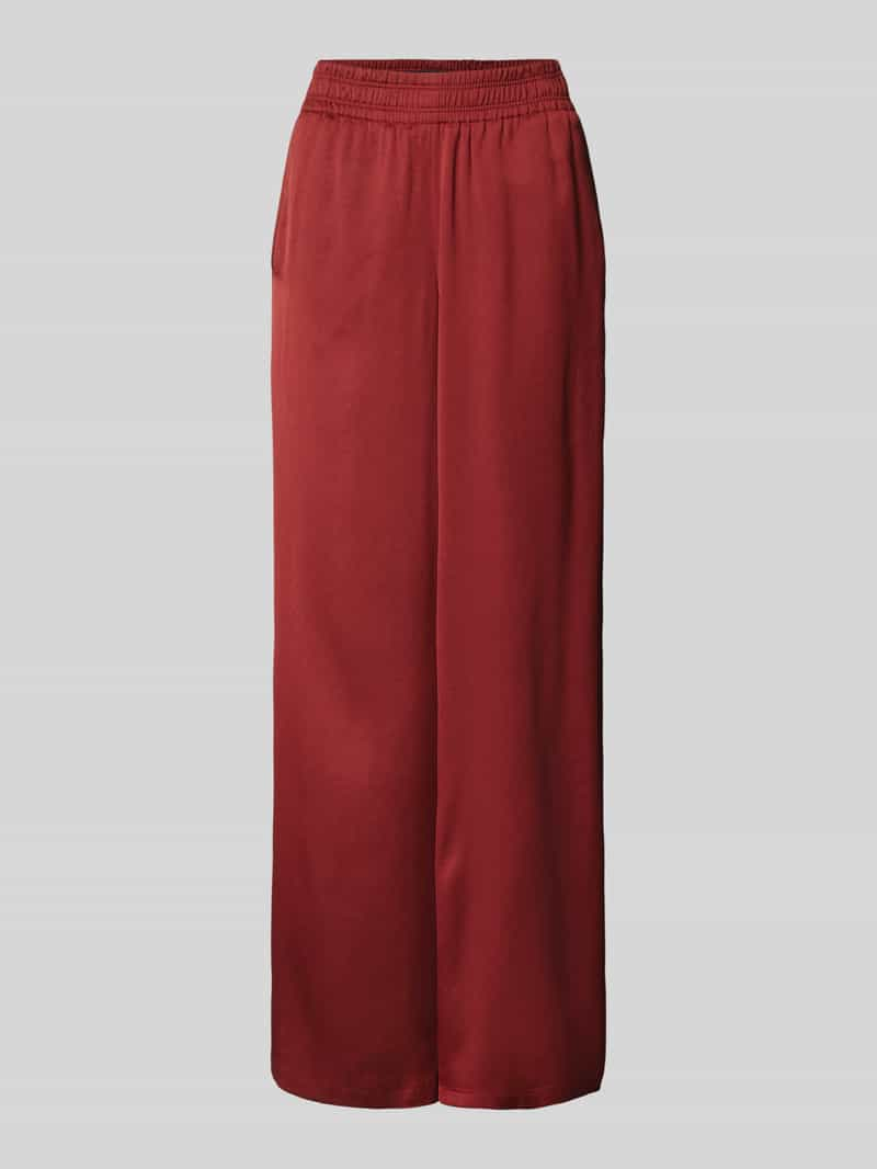 Drykorn Wide leg stoffen broek met elastische band, model 'CEILING'