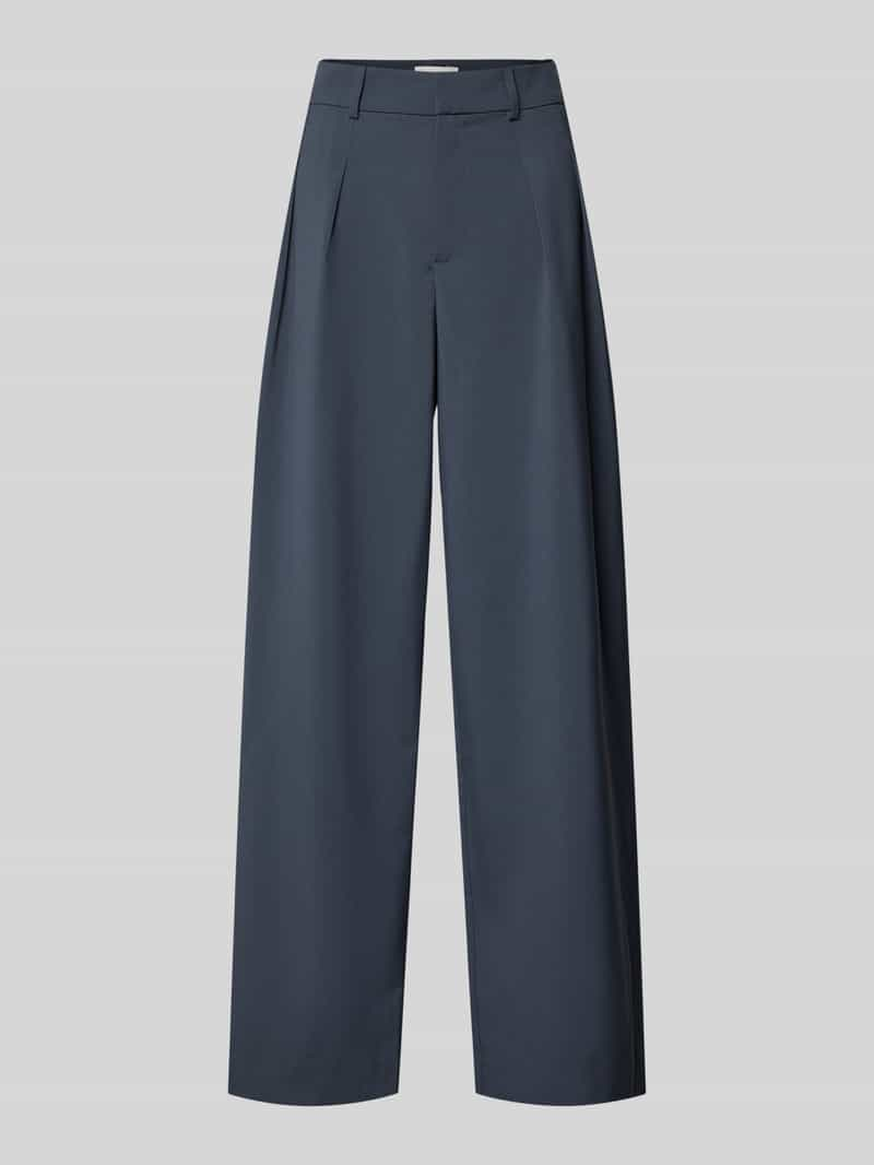 Calvin Klein Jeans Wide leg stoffen broek met bandplooien, model 'TAILORED'