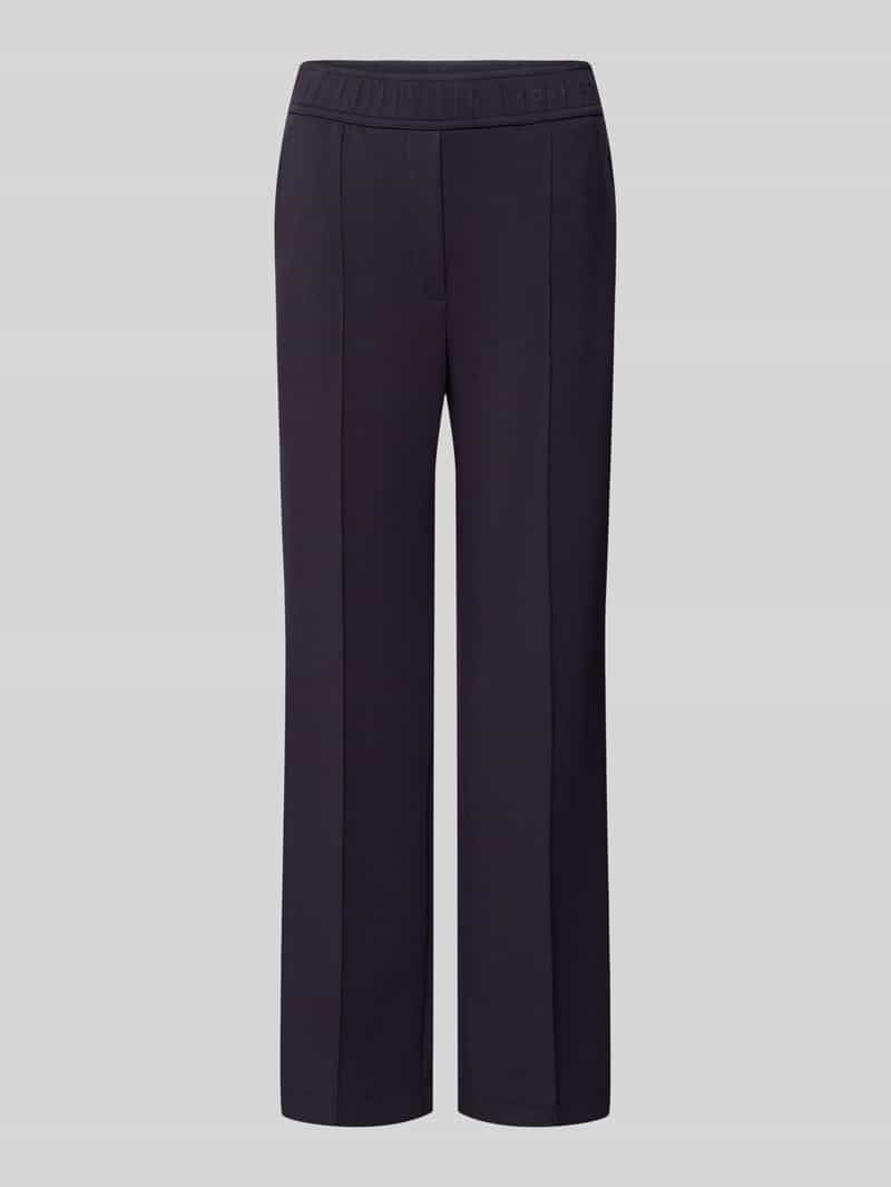 Marc Cain Loose fit pantalon met vaste bandplooien