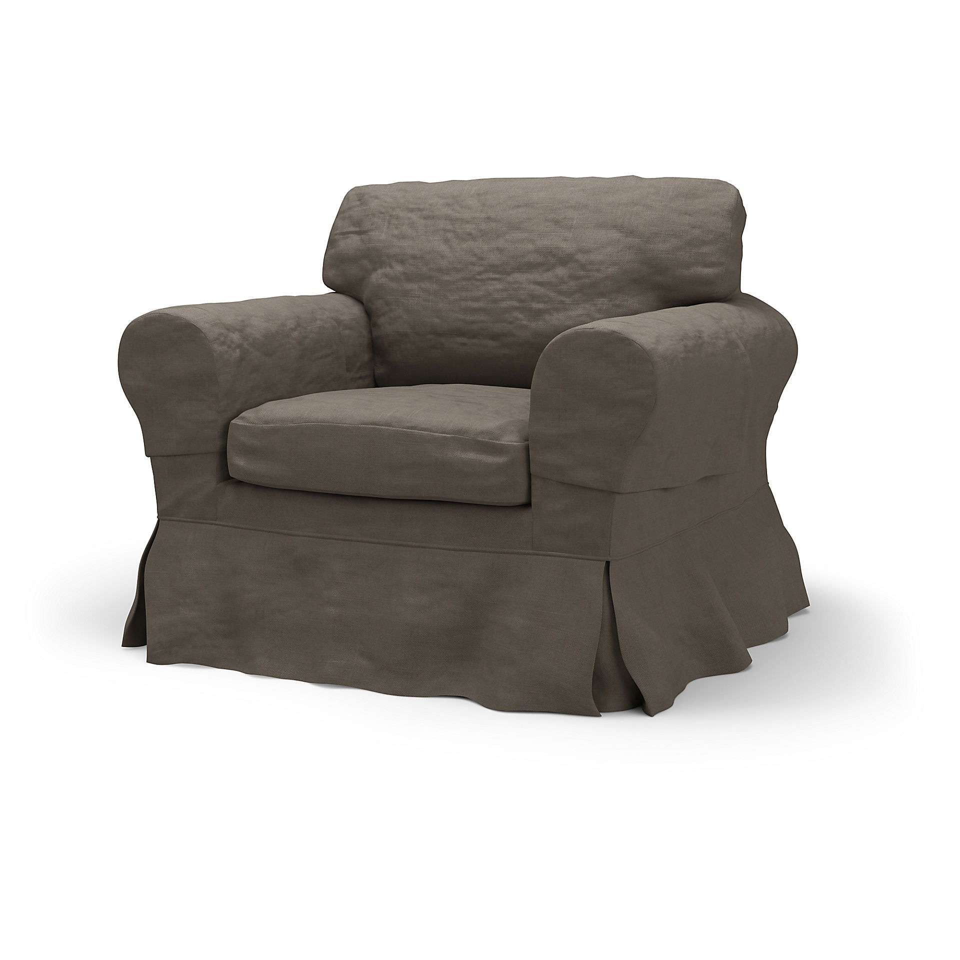 Bemz IKEA - Hoes voor fauteuil Ektorp, Mocha, Linnen