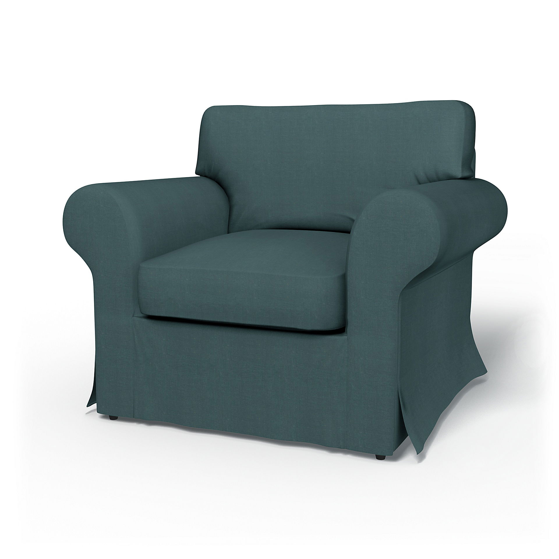 Bemz IKEA - Hoes voor fauteuil Ektorp, Slate Blue, Linnen