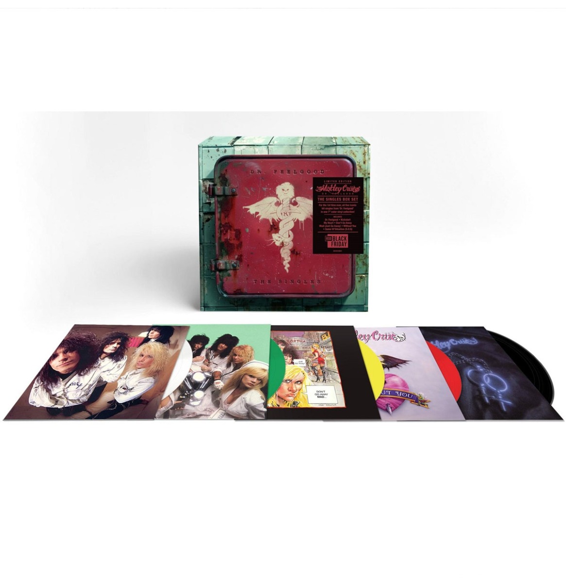 Fiftiesstore Motley Crue - Dr. Feelgood: 35th Anniversary Edition (Gekleurd Vinyl) (Record Store Day Black Friday 2024) 7 Vinyl Boxset