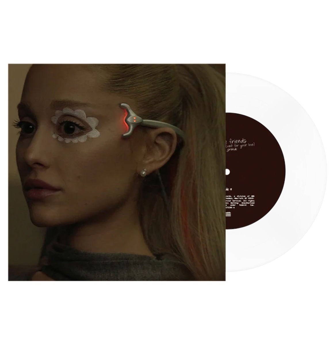 Fiftiesstore Single: Ariana Grande - We Can't Be Friends (Doorzichtig Vinyl) LAATSTE STUKS