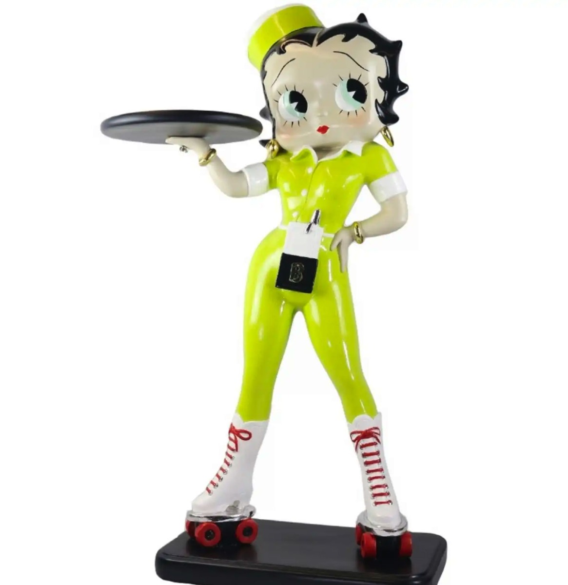 Fiftiesstore Betty Boop Statue Serveerster Geel Glitter 98 cm