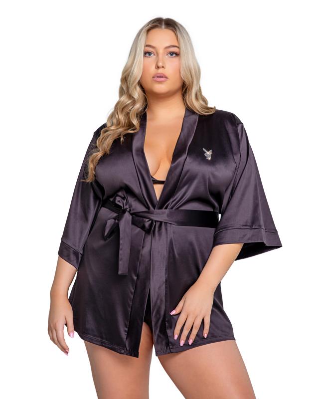 Playboy Lingerie  Sparkling Bunny Kimono Curvy