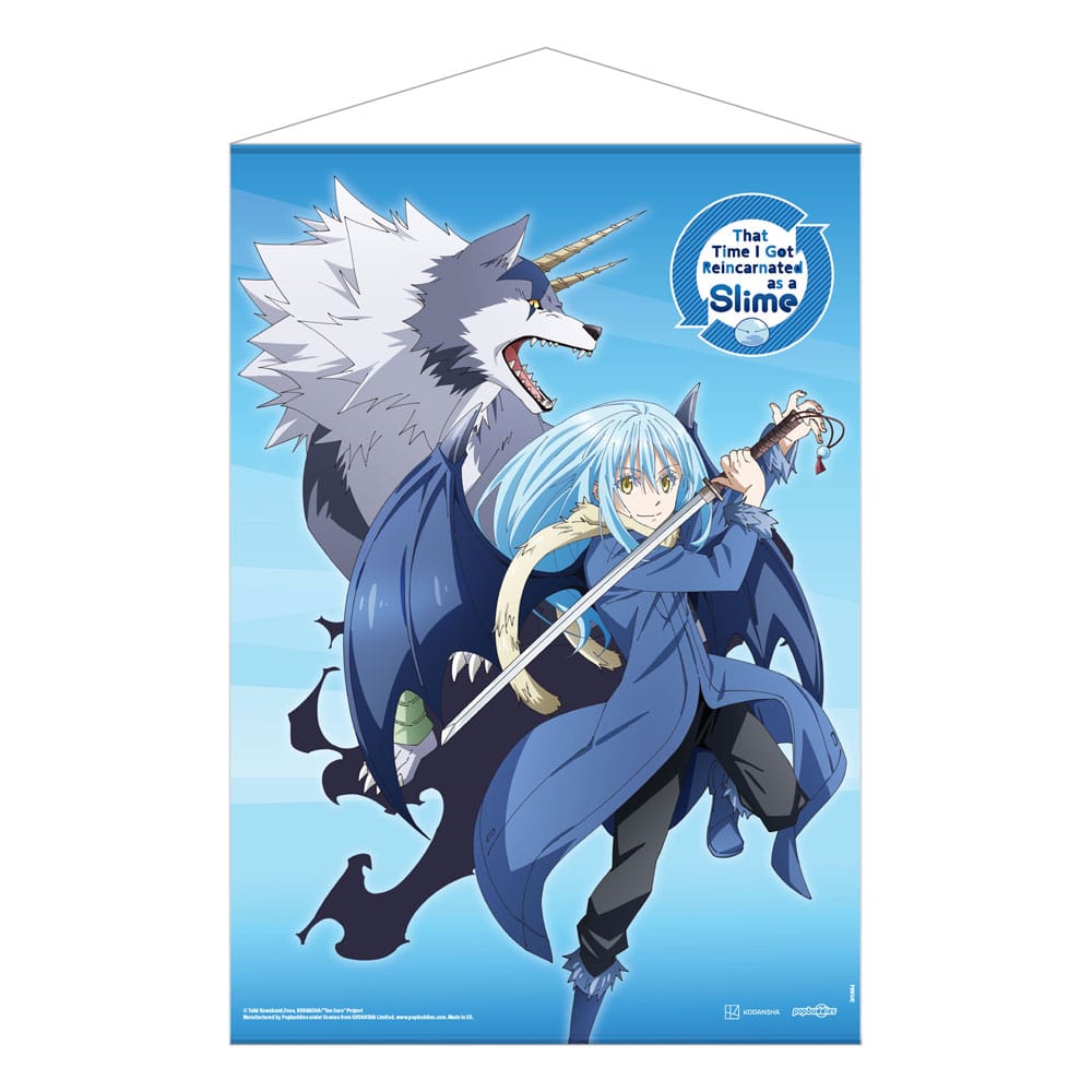 POPbuddies That Time I Got Reincarnated as a Slime Wallscroll Rimuru & Ranga 50 x 70 cm