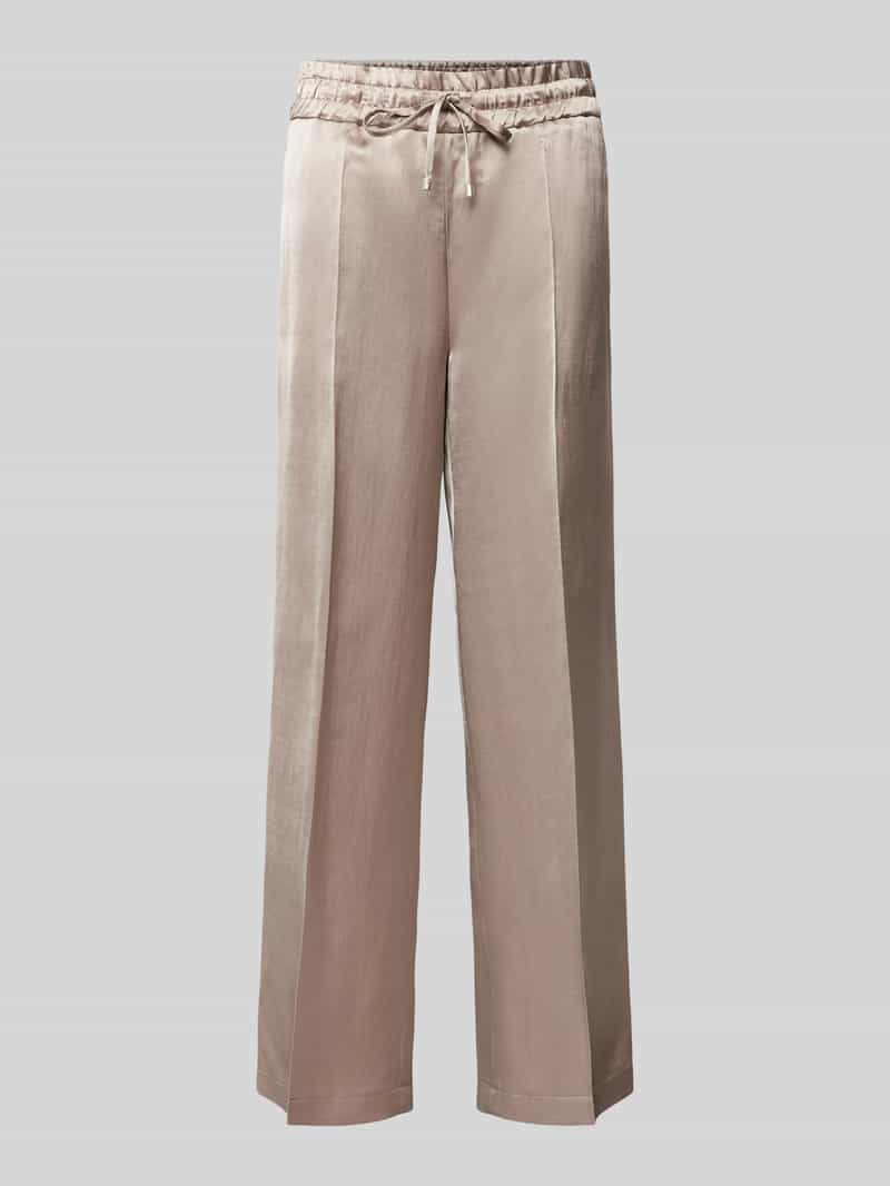 CAMBIO Regular fit stoffen broek met persplooien, model 'CLARA'