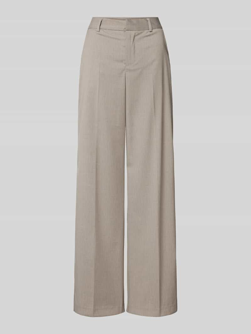 Kaffe Wide leg stoffen broek met persplooien