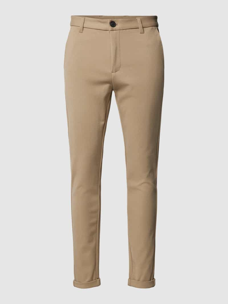 Lindbergh Slim fit stoffen broek met steekzakken