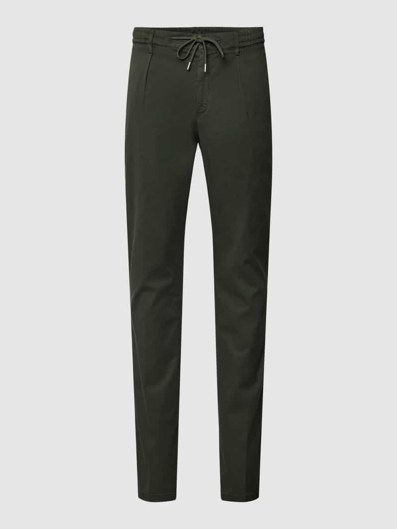 Profuomo Regular fit broek van lyocellmix