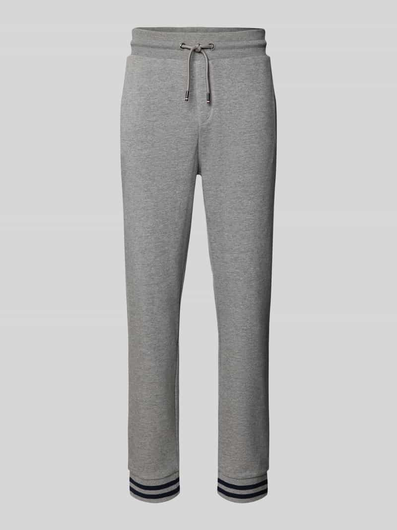 HECHTER PARIS Regular fit sweatpants met labeldetail