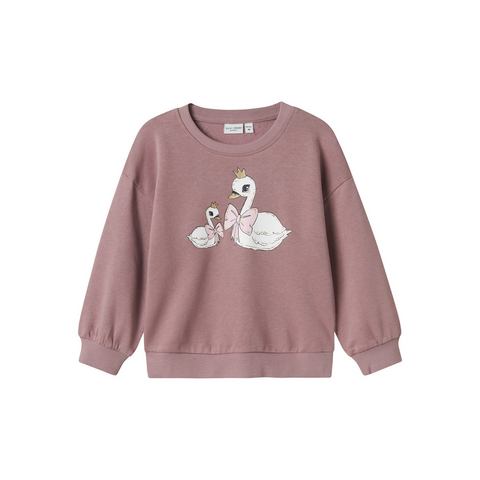 Name It Sweatshirt NMFVALONA LS LONG RLX SWEAT BRU