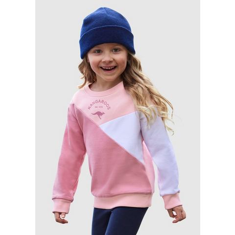 KangaROOS Sweatshirt Kleine meisjes Lange mouwen, heuplang, losse pasvorm, met logoprint