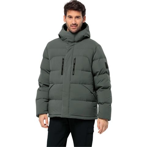 Jack Wolfskin Donsjack ROEMERTOR JKT M met een capuchon
