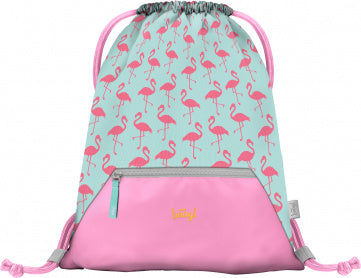 Baagl Gymtas Flamingo met Rits