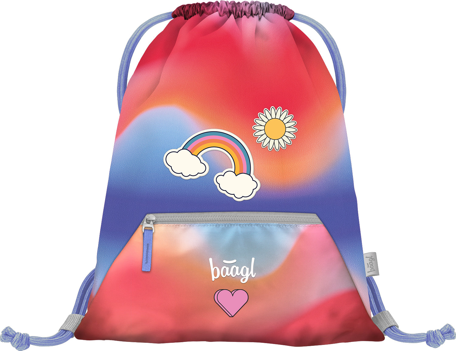 Baagl Regenboog Gymtas met Rits