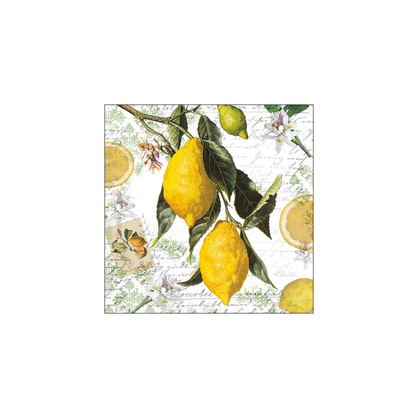 Ambiente Servetten Lemon 33cm FSC Mix
