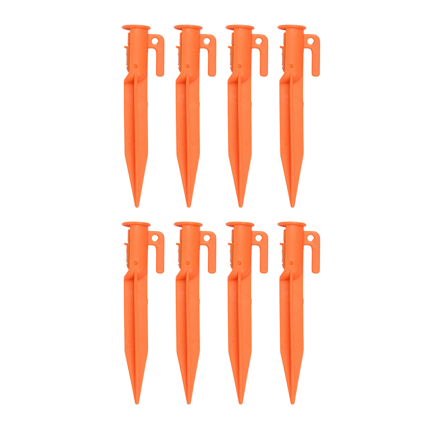 Benson Tentharing - 8x - kunststof - 15 cm - tentpennen/zandharing -