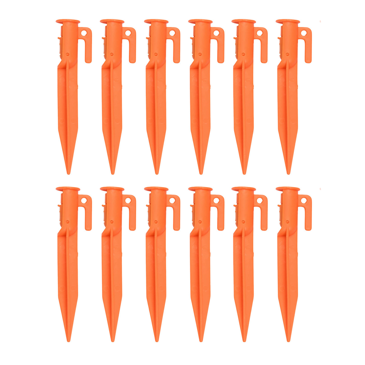 Benson Tentharing - 12x - kunststof - 15 cm - tentpennen/zandharing -