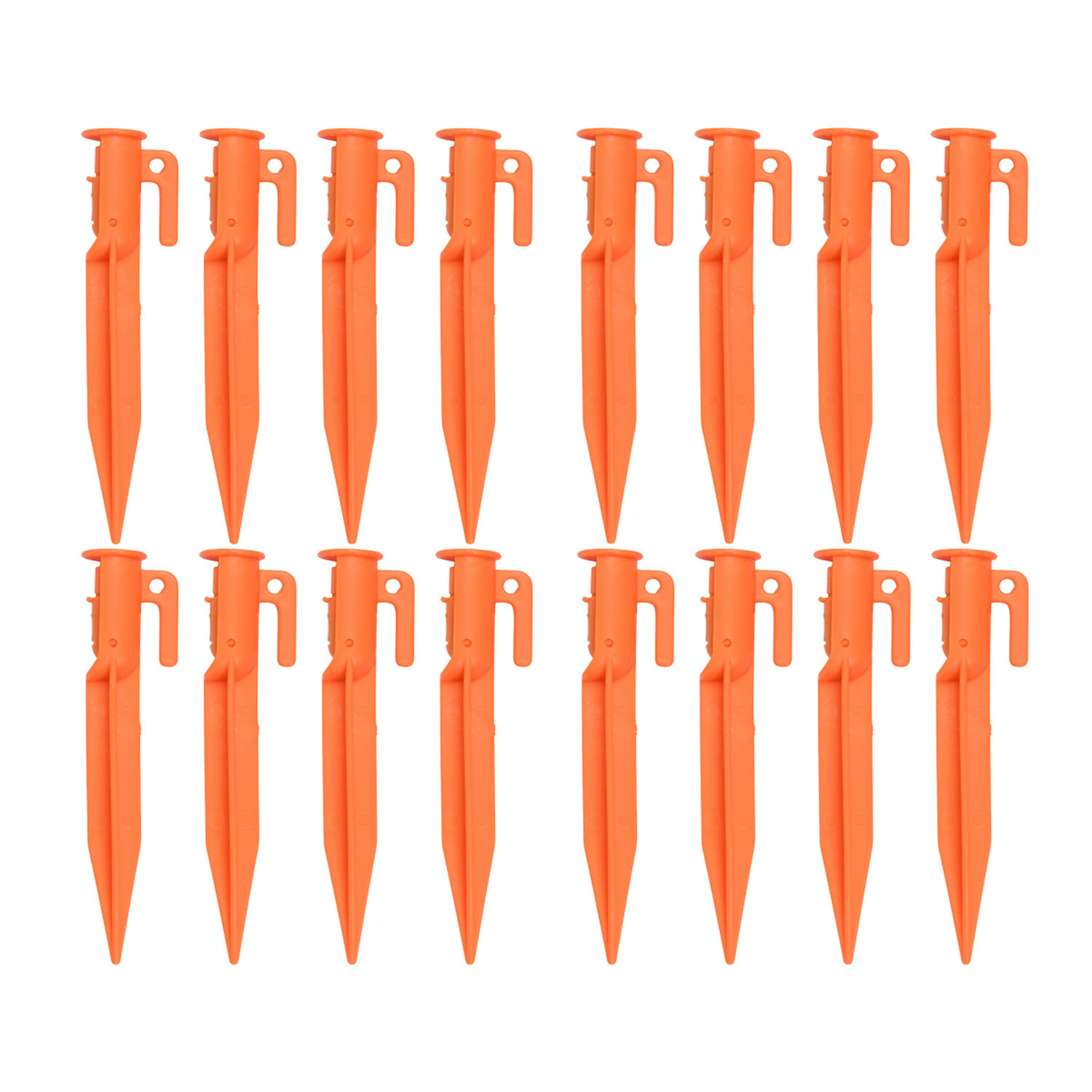 Benson Tentharing - 16x - kunststof - 15 cm - tentpennen/zandharing -